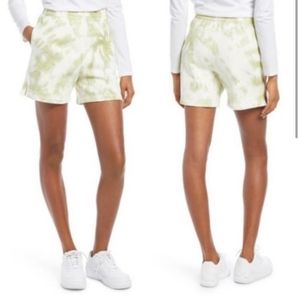 Reformation green tie dye sweatshorts